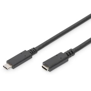 Rallonge USB-C M/F 2,00m noir