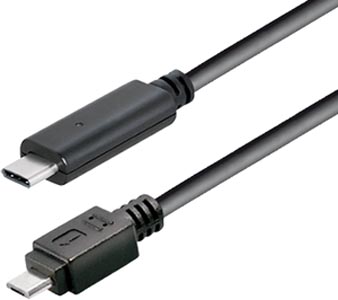 Cordon USB-C à micro USB type B M/M 1,00m Noir