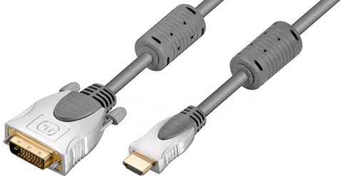 Cordon HDMI-A M / DVI-D M 1,50m - HQ
