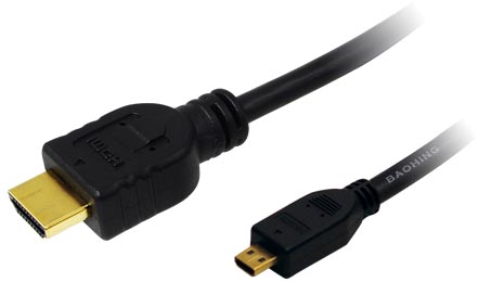 Cordon HDMI vers Micro-HDMI en 1,50m