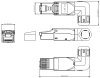 Connecteur Cat6A sans outil, 5 positions, MP0058