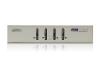 Aten CS74U KVM 4 ports USB + Audio + cables