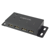 Hub industriel USB2.0 4 ports + alim - UA0141A