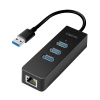 Convertisseur USB3.0 / RJ45 Gigabit + Hub 3 ports USB3.0 - UA0173A