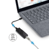 Convertisseur USB-C 3.2 à RJ45 Gigabit 10/100/1000 Noir - UA0238A