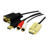 Cordon HDMI à VGA + Audio - 2,00m - CV0052A