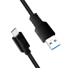 Cordon USB3.2 (USB-C) M vers USB3.0 Type-A M 3,00m noir - CU0171