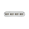 Hub USB2.0 4 ports blanc + alimentation - UA0086