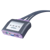 Aten CS64A Mini-Switch KVM 4 ports PS2 Câbles Intégrés + Audio