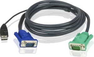 2L-5202U Câble KVM SPHD USB 1,80m