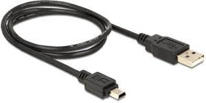 Cordon USB 2,0 type A Male / Mini USB 1,00m