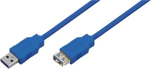 Rallonge USB 3.0 A vers A M/F 0,50m Bleu
