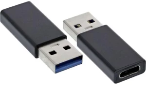Adaptateur USB3.0 Type-A M vers USB-C 3.2 F monobloc