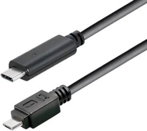 Cordon USB-C à micro USB type B M/M 1,80m Noir