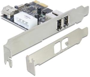 Carte PCI Express FireWire IEEE1394 2+1 ports + LP