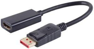 Adaptateur 4K DisplayPort 1.4 M / HDMI 1.4, noir