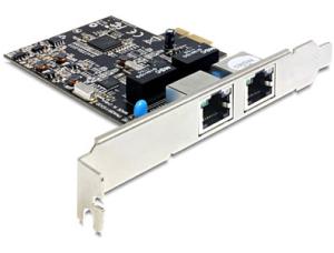 Carte PCI-Express Gigabit 2 ports + équerres Low-Profile