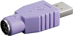Adaptateur USB mâle à PS2 femelle Violet