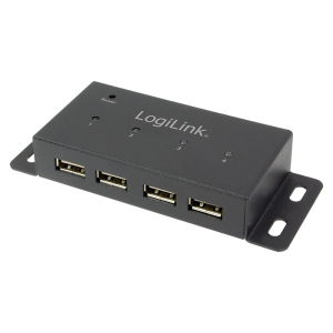 Hub industriel USB2.0 4 ports + alim - UA0141A
