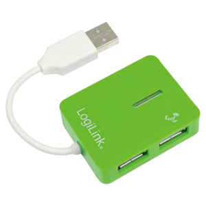 Mini Hub USB2.0, 4 ports auto-alimenté Vert - UA0138