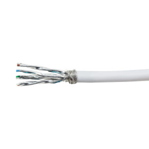 Câble 4 paires Cat 7 S-FTP Souple LSOH Bobine de 100 m - Blanc - CPV0041