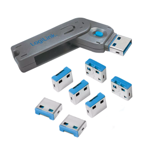 Verrou USB-A (8 Verrous +1 clé) - AU0045